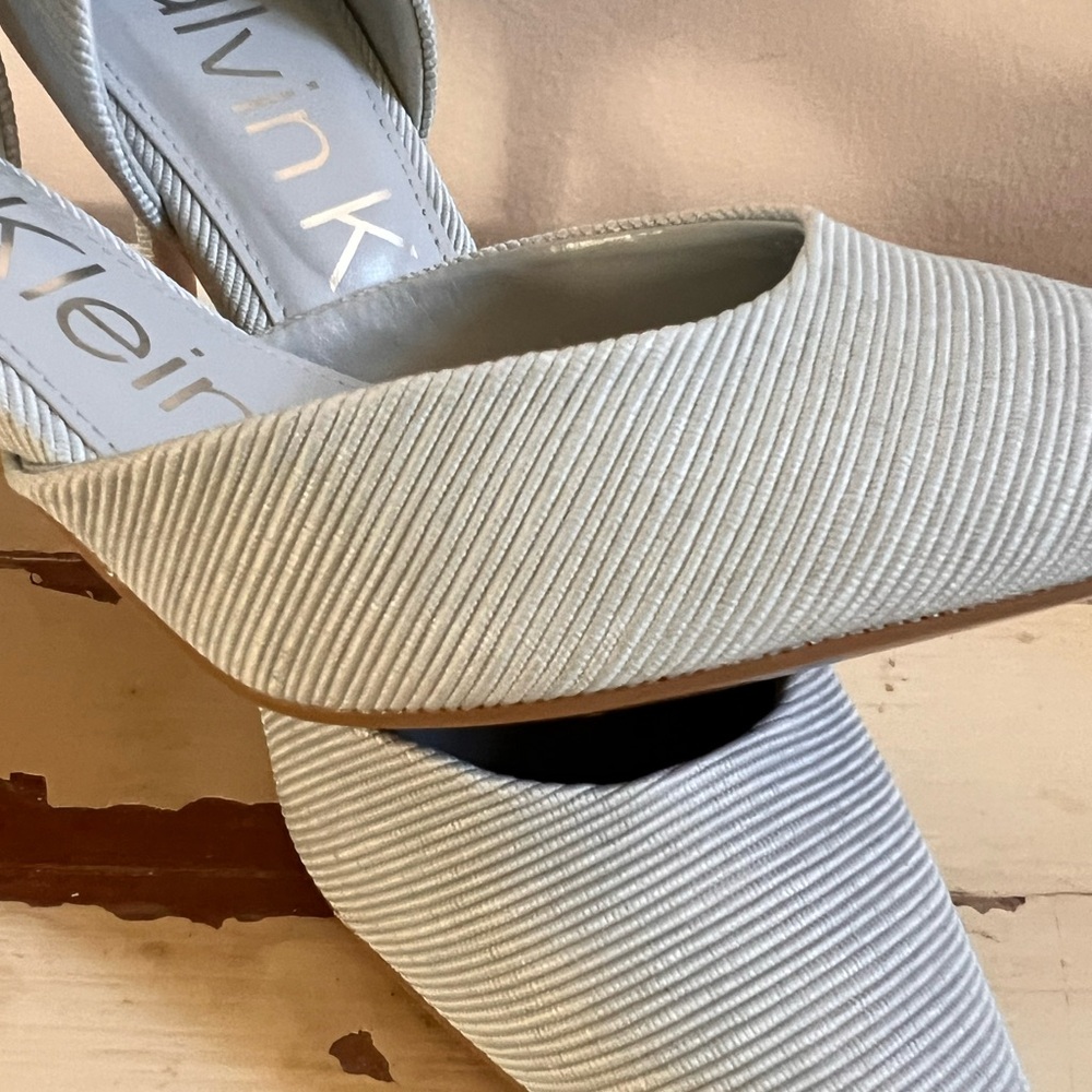 Calvin Klein Women's Light Blue Heels - Picture 4 of 5